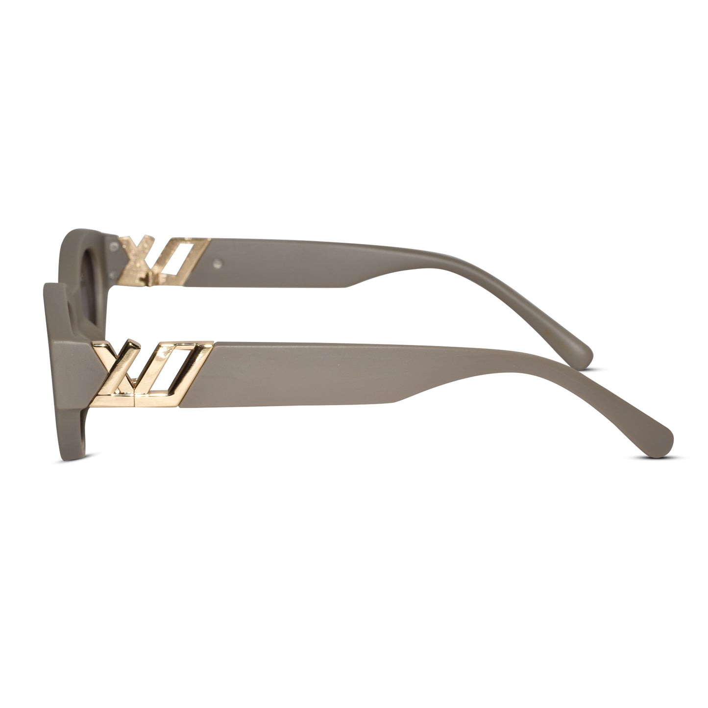 Designer Matt Brown Cat Eye Sunglasses For Women