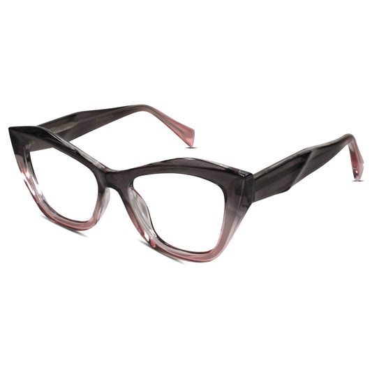 Designer Black  Dual Tone Cat-Eye Eyeglasses