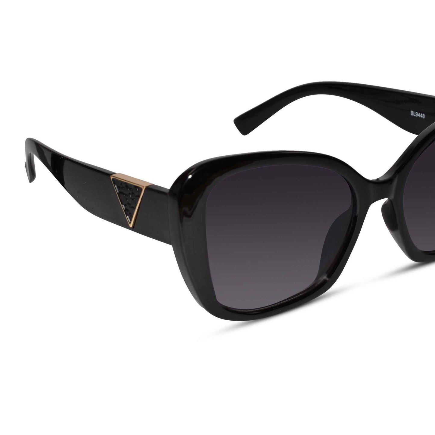 Black Oversize Wayfarer Sunglass For women