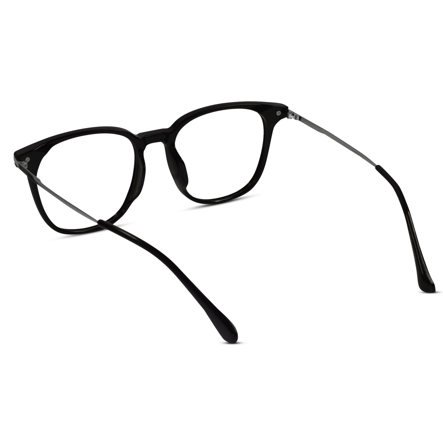Metal Black Square Eyeglasses Men & Women