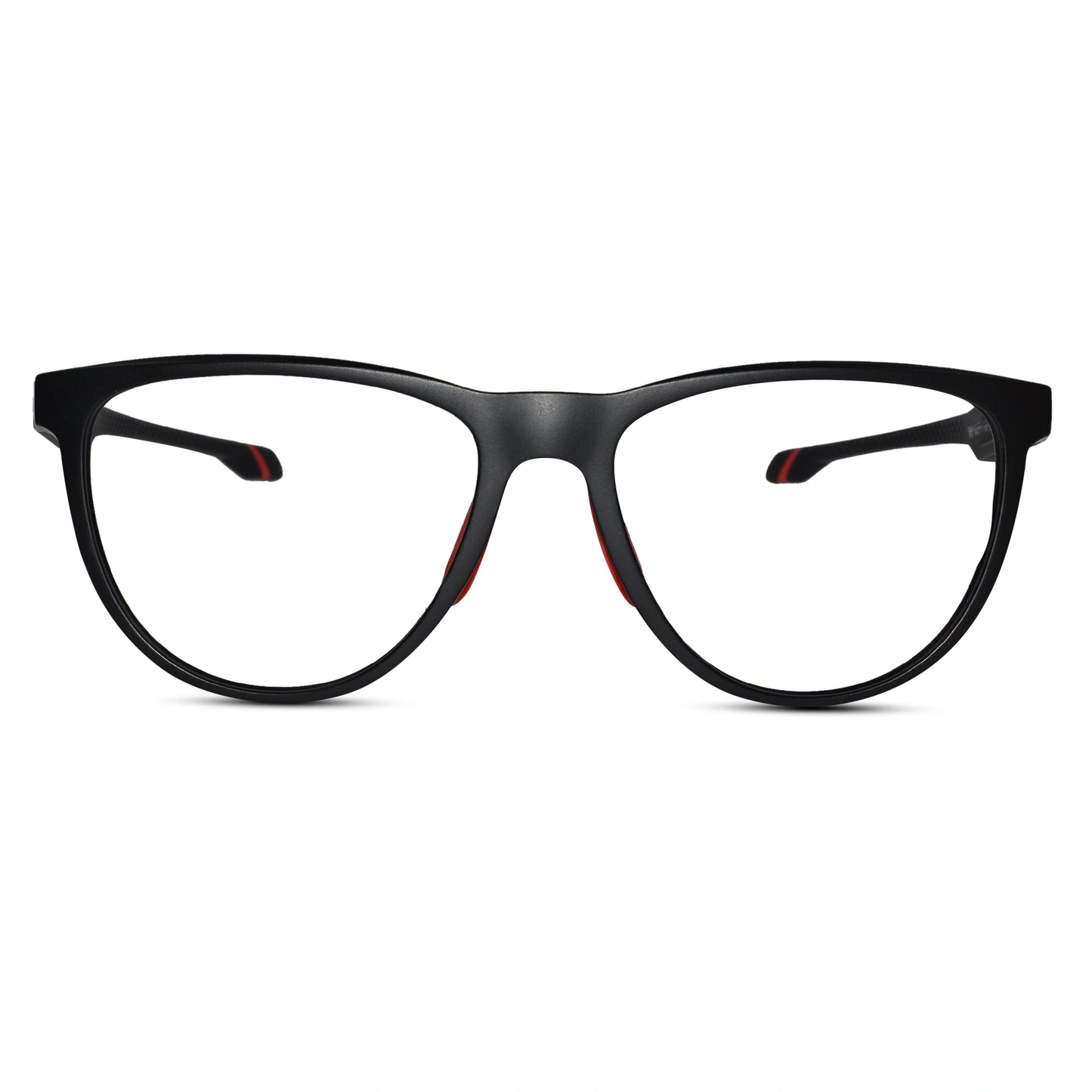 Matt Red & Black Sports Eyeglasses For Men & Women