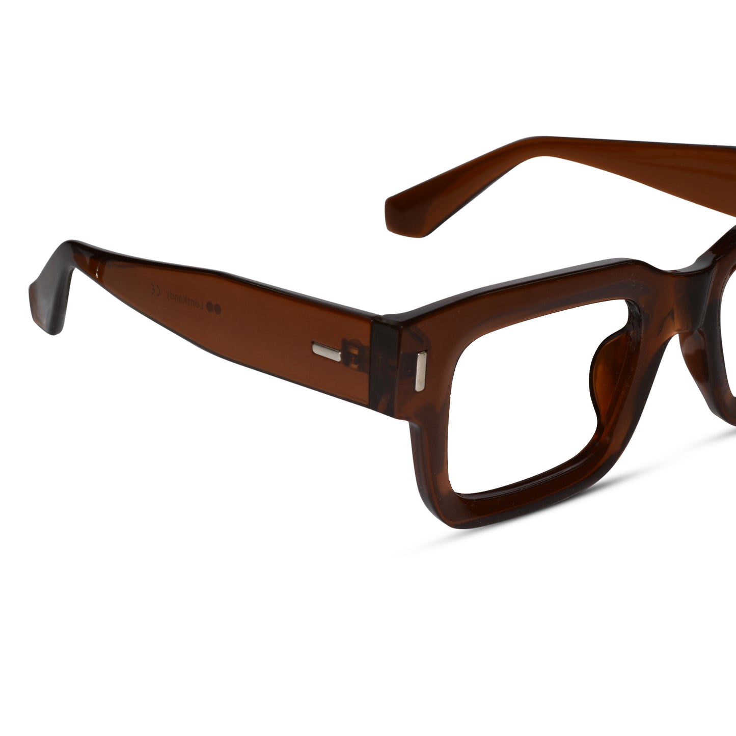 Bold Brown Wayfarer Eyeglasses For Men & Women