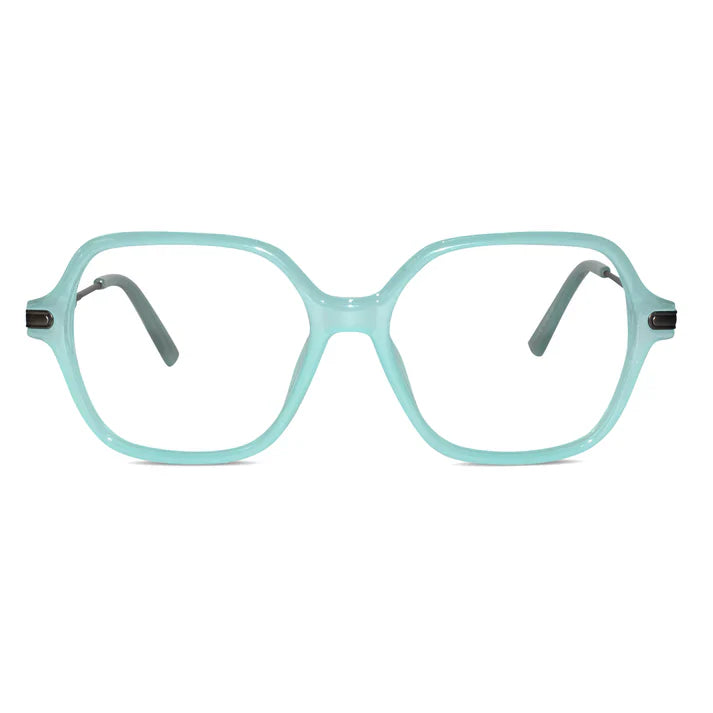 Oversize Square Animal Print Eyeglasses For Women