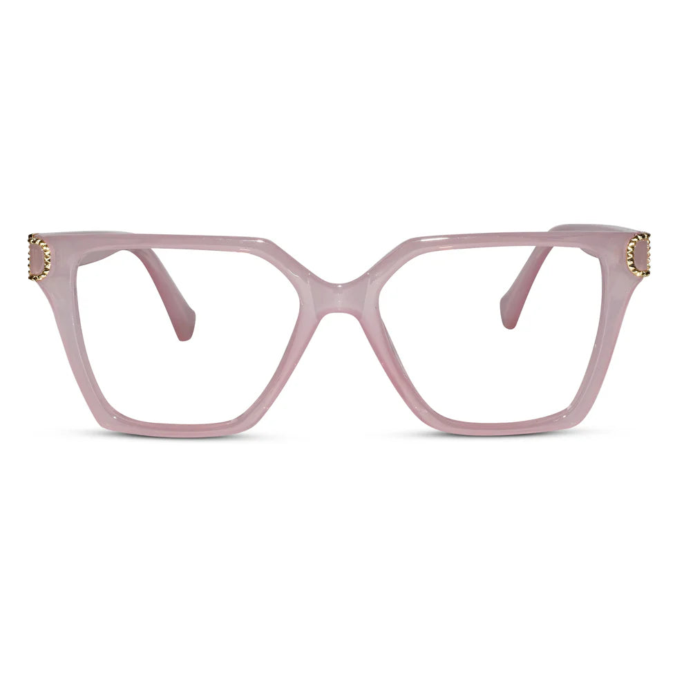 Black Designer Oversize  Eyeglasses For Women