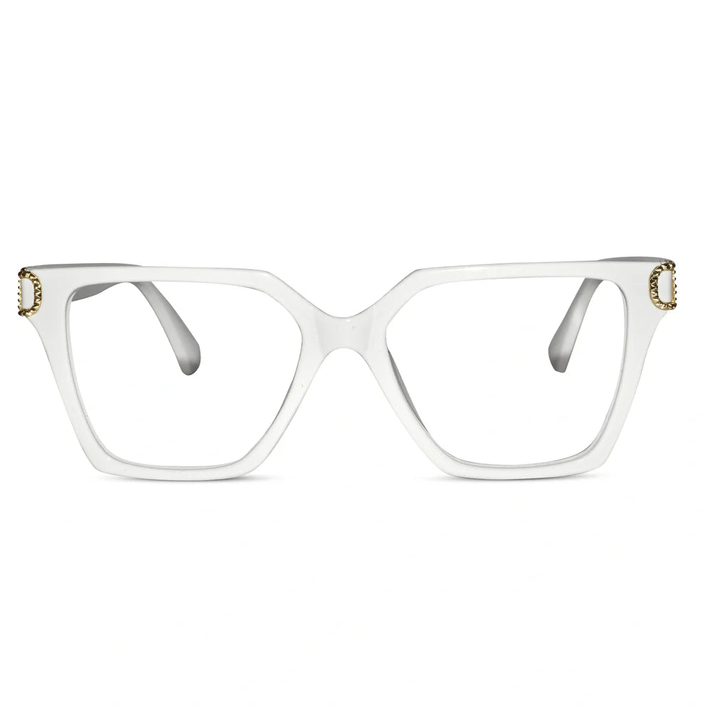 Black Designer Oversize  Eyeglasses For Women