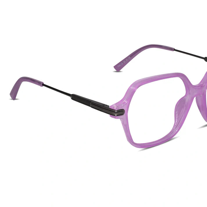 Oversize Square Animal Print Eyeglasses For Women