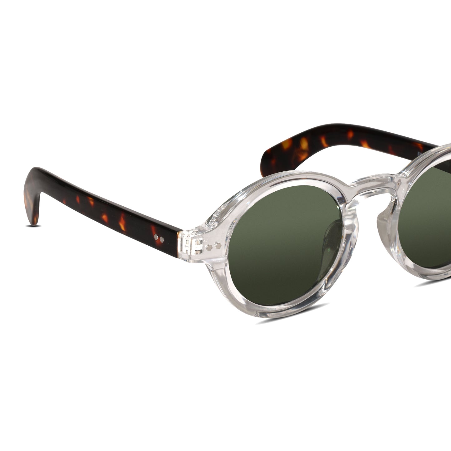 Bold Round Transparent sunglasses For Men and Women