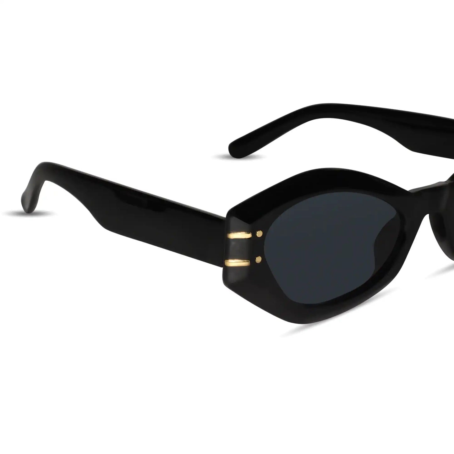 White Bold Cat eye Sunglasses For Women