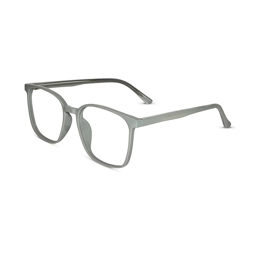 Shiny Aqua Blue Square Antiglare Computer Glasses