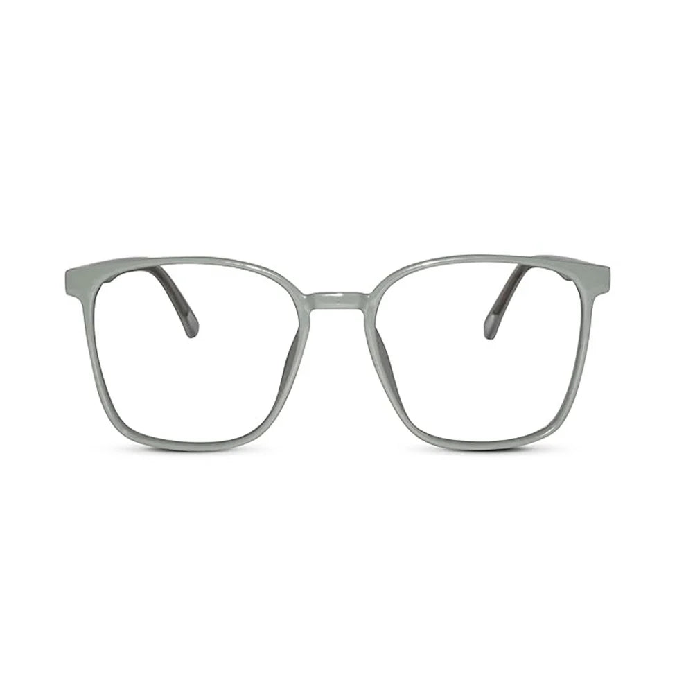 Shiny Aqua Blue Square Antiglare Computer Glasses