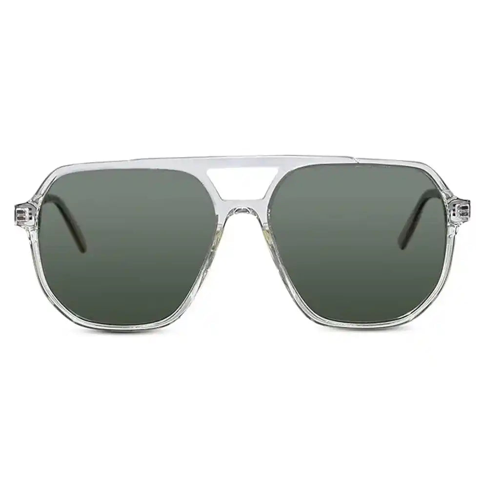Crystal grey transparent Marshall eyeglasses