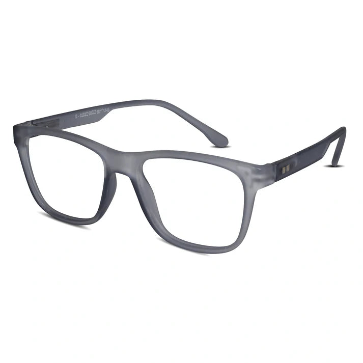 Matt Black Rectangular Eyeglasses & Computer Glasses For Men & Women