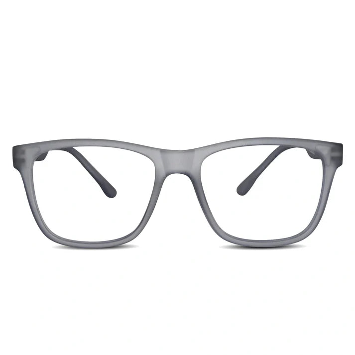 Matt Black Rectangular Eyeglasses & Computer Glasses For Men & Women