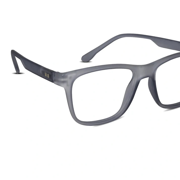 Matt Black Rectangular Eyeglasses & Computer Glasses For Men & Women