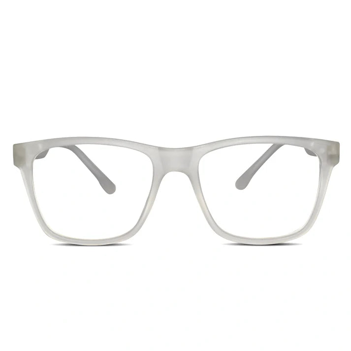Matt Black Rectangular Eyeglasses & Computer Glasses For Men & Women