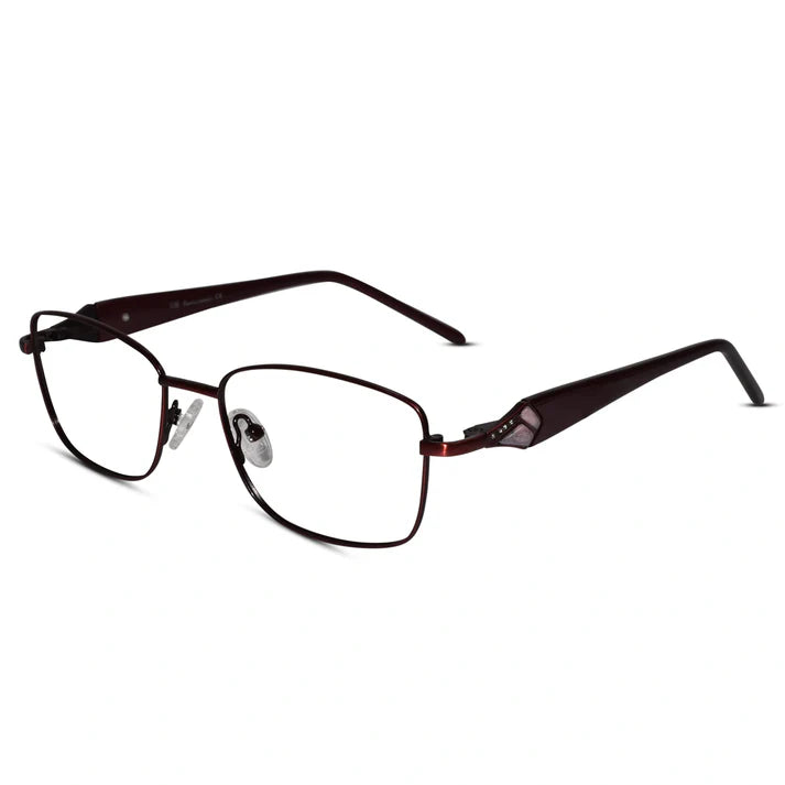Blue Designer Rimless Cat eye Eyeglasses For Women
