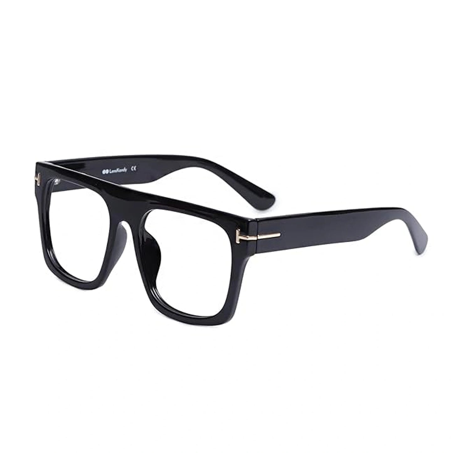 Shiny Black Photochromic Computer Glasses
