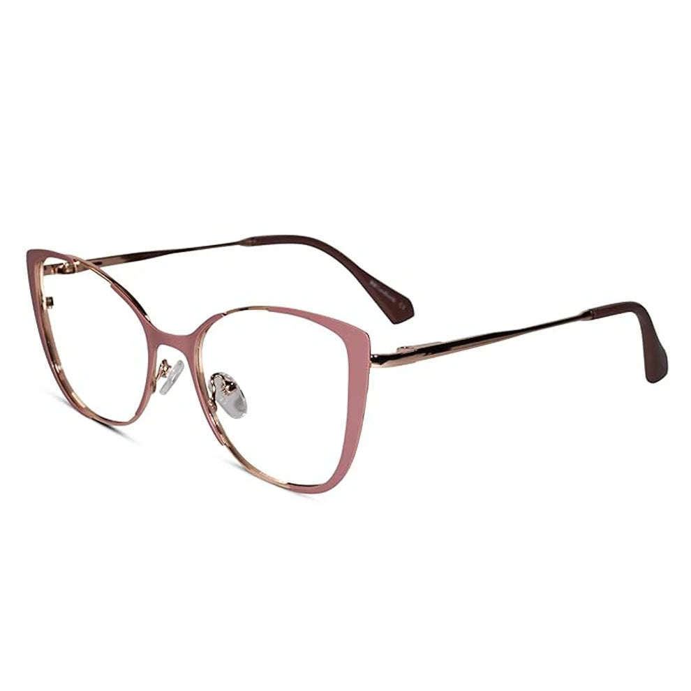 Gold Red Cat eye Eyeglasses & Computer Glasses For Women