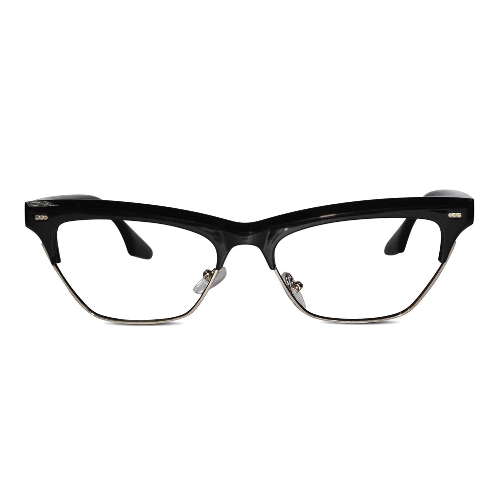 Crystal Brown with Golden Cat eye Eyeglasses