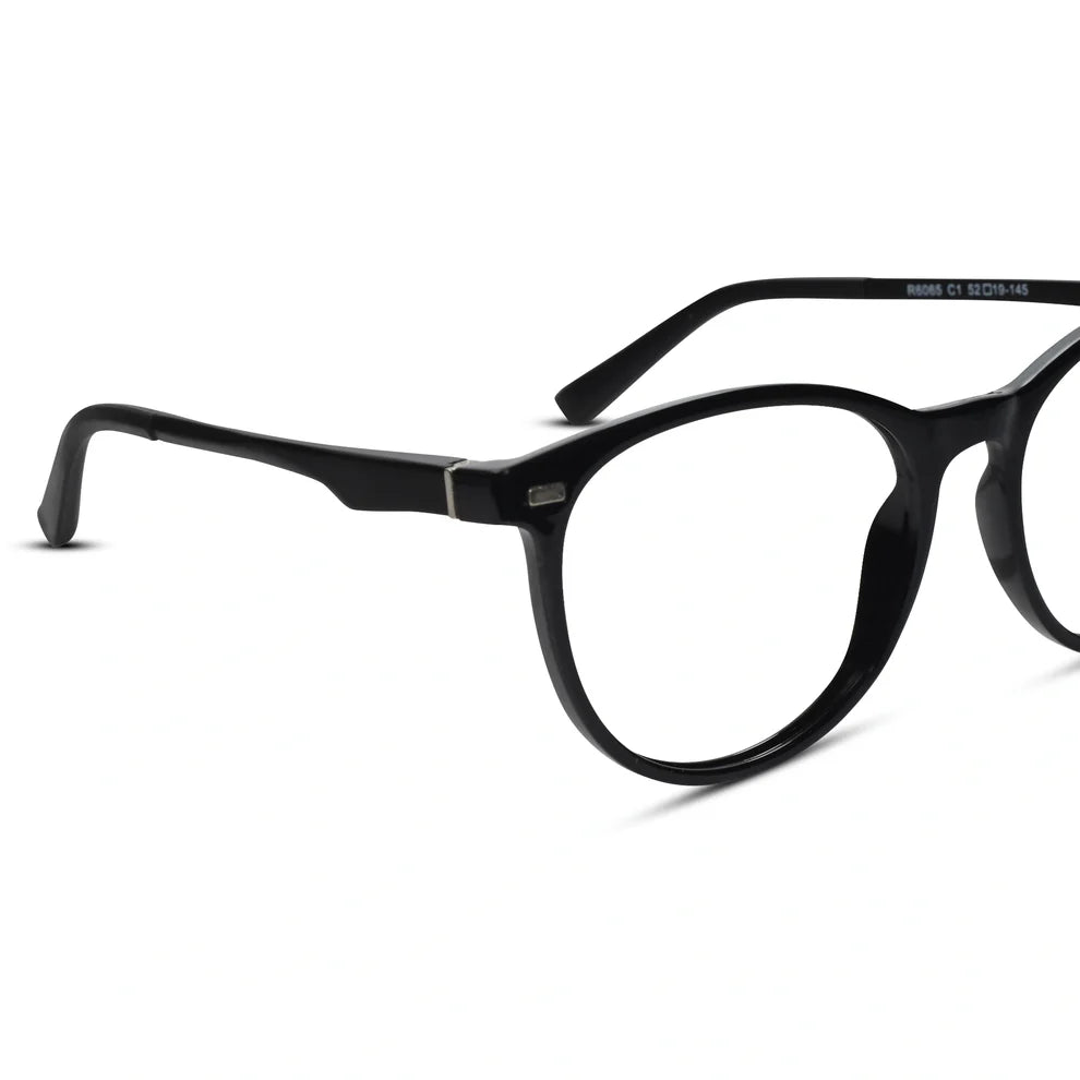 Brown Round Magnetic Glasses Clip On For Men & Women