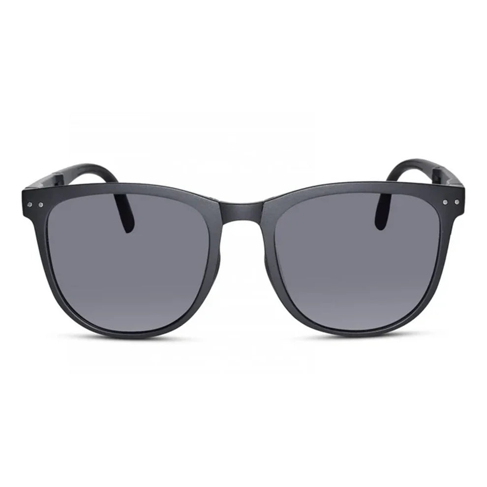 Foldable Polarized Matt Brown Wayfarer Sunglasses