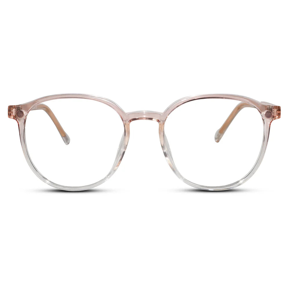 Clip on round eyeglasses for men & women