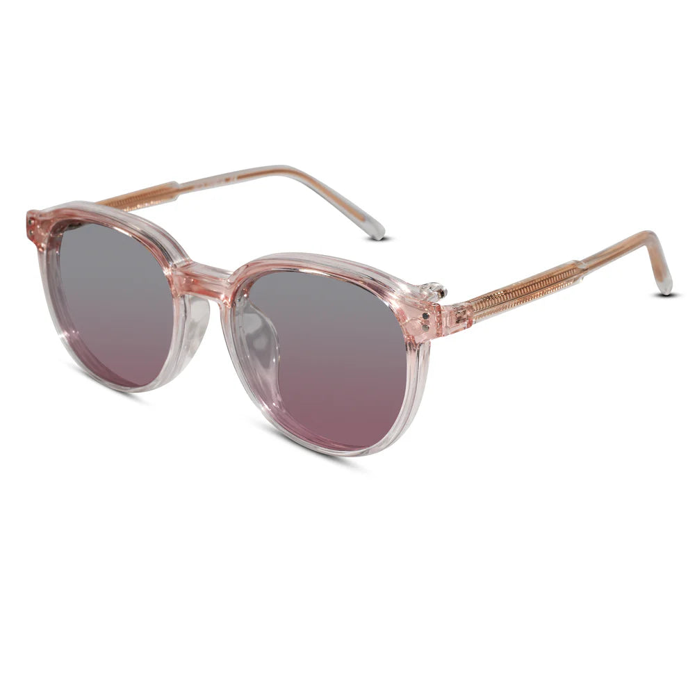 Clip on round eyeglasses for men & women