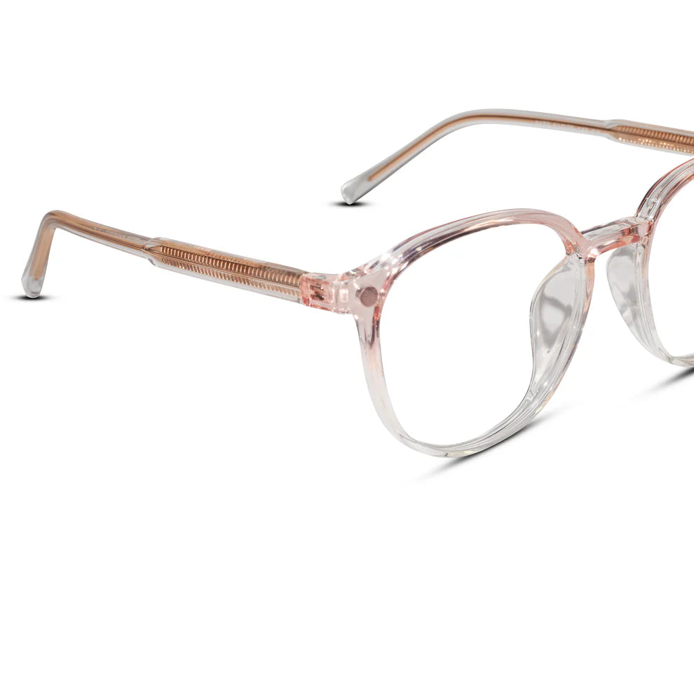 Clip on round eyeglasses for men & women