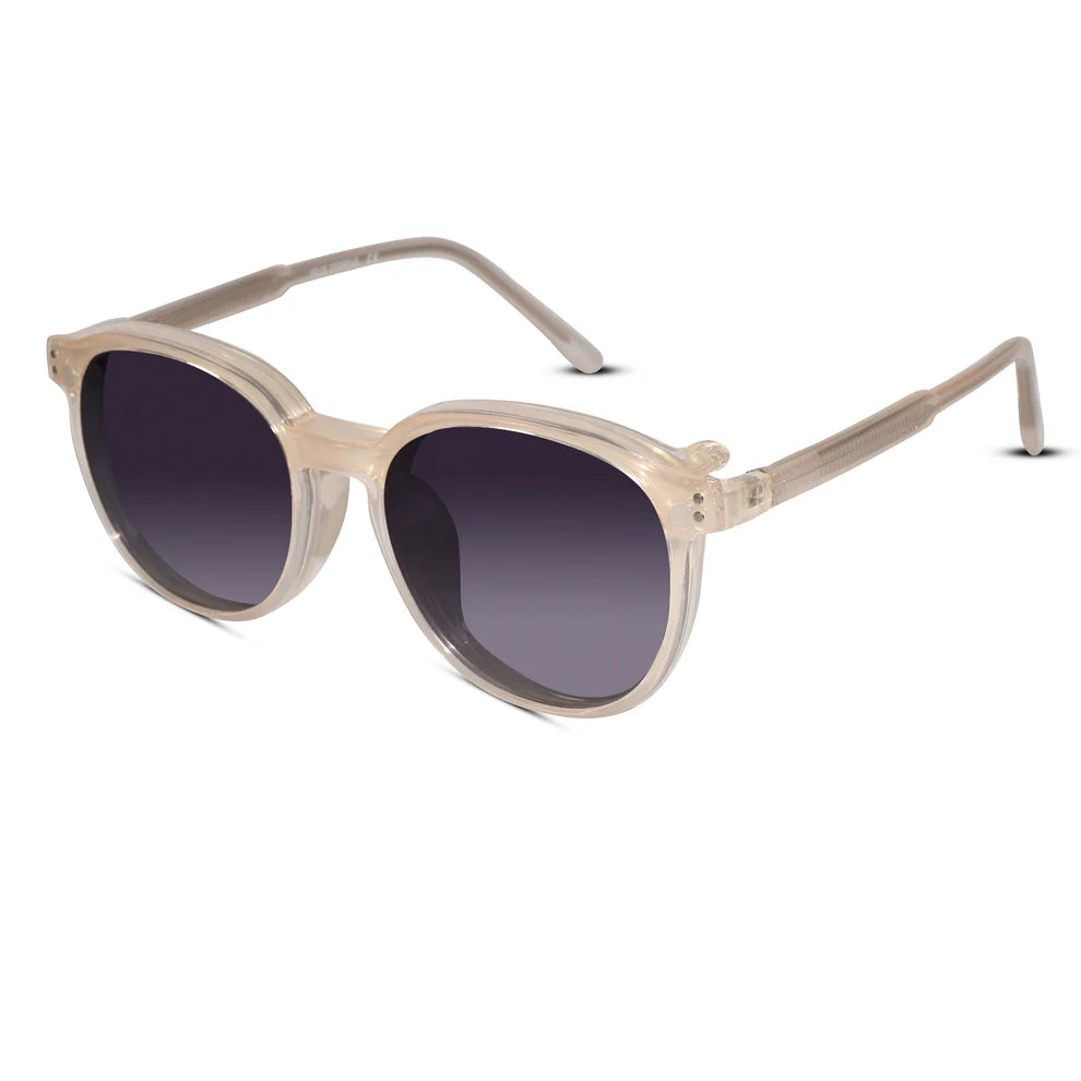 Clip on transparent round eyeglasses for men & Women