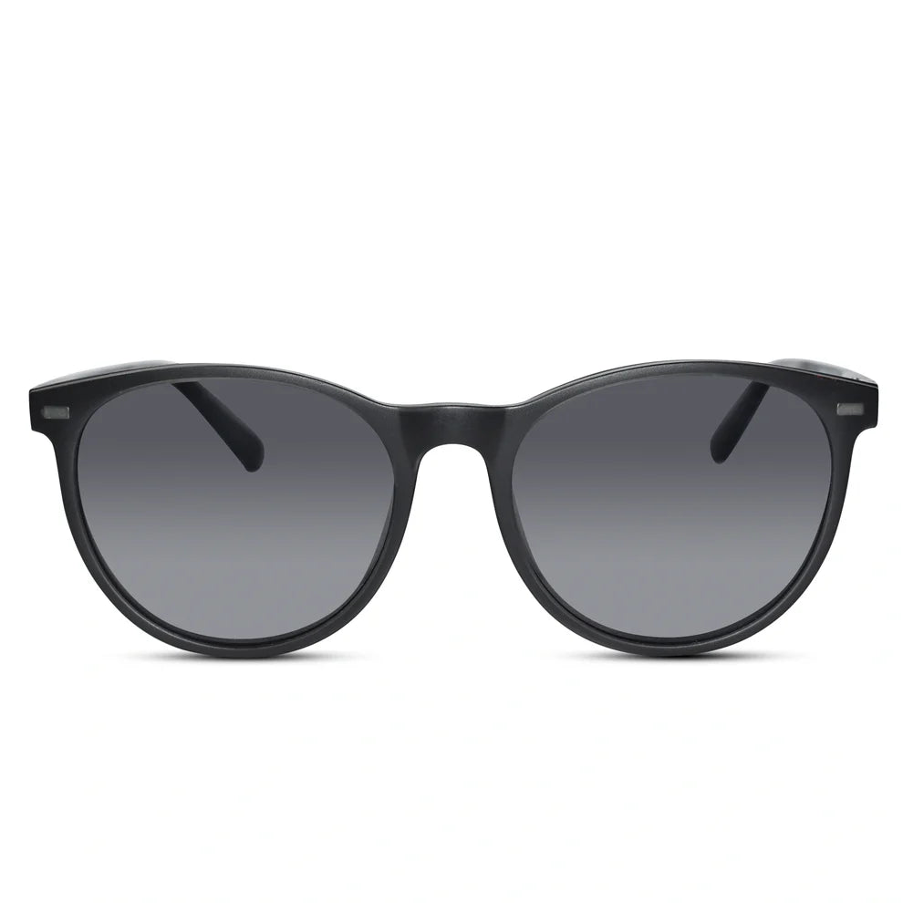 Brown Round Magnetic Glasses Clip On For Men & Women