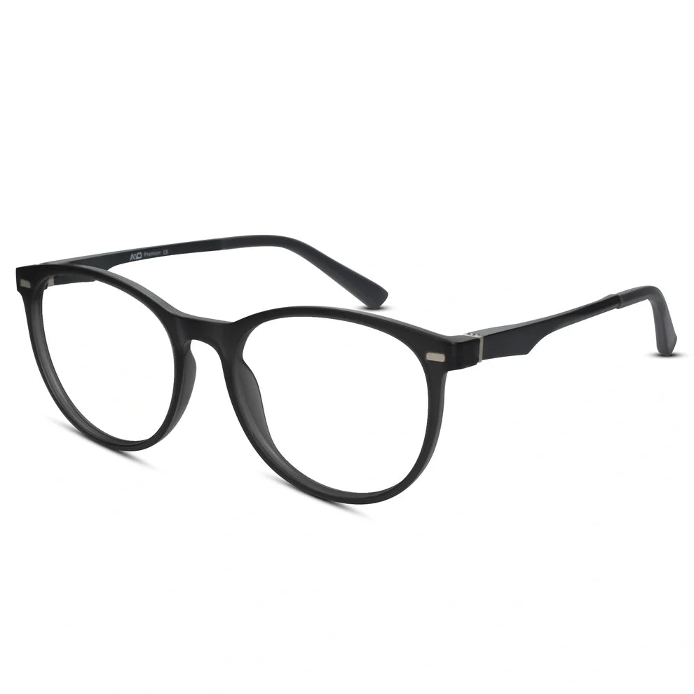 Brown Round Magnetic Glasses Clip On For Men & Women
