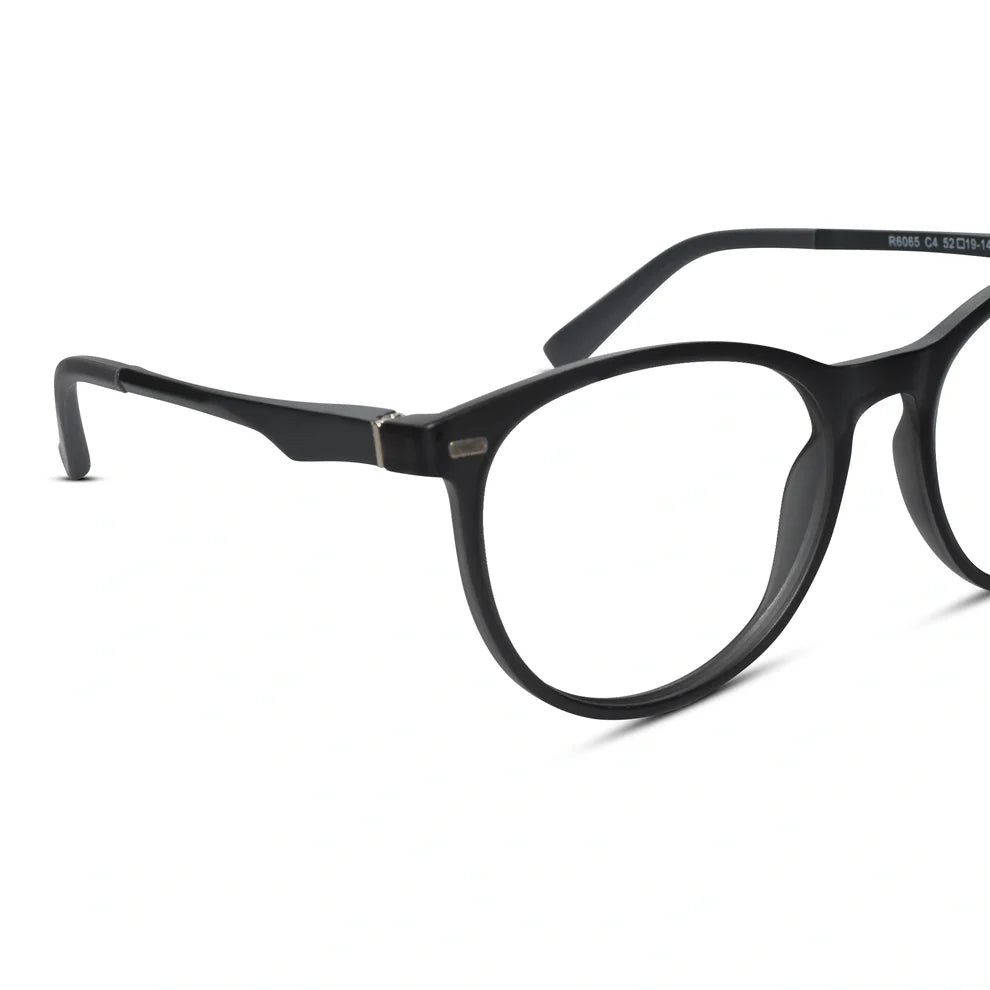 Brown Round Magnetic Glasses Clip On For Men & Women
