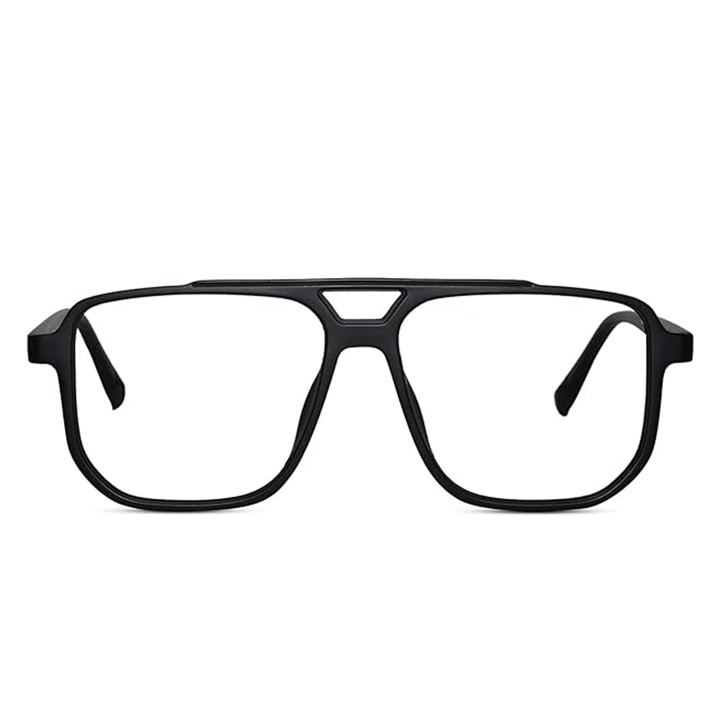 Blue Cut Plus Photochromic Lens with Anti Glare and UV Protection Square Full Frame Rectangular Men's Spectacles