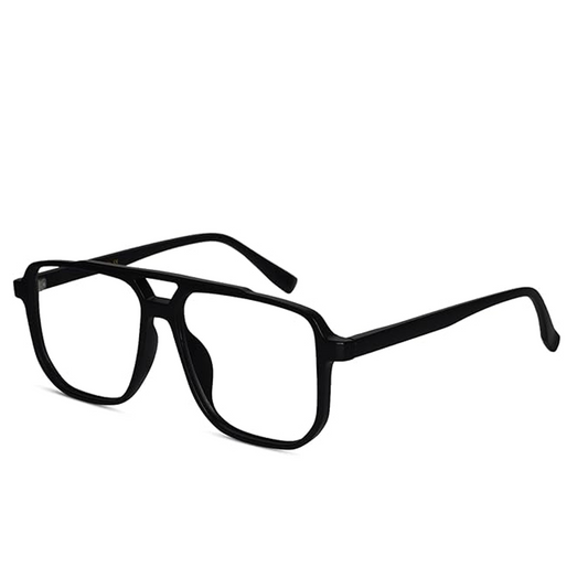 Blue Cut Photochromic Lens with Anti Glare Square Full Frame Rectangular Men