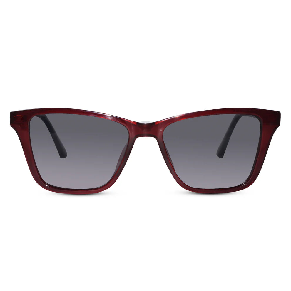 Shiny Cat eye Pink Clip On Eyeglasses For Women