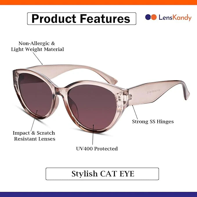 Full Rim Cat Eye Branded Latest & Stylish Sunglasses for Women