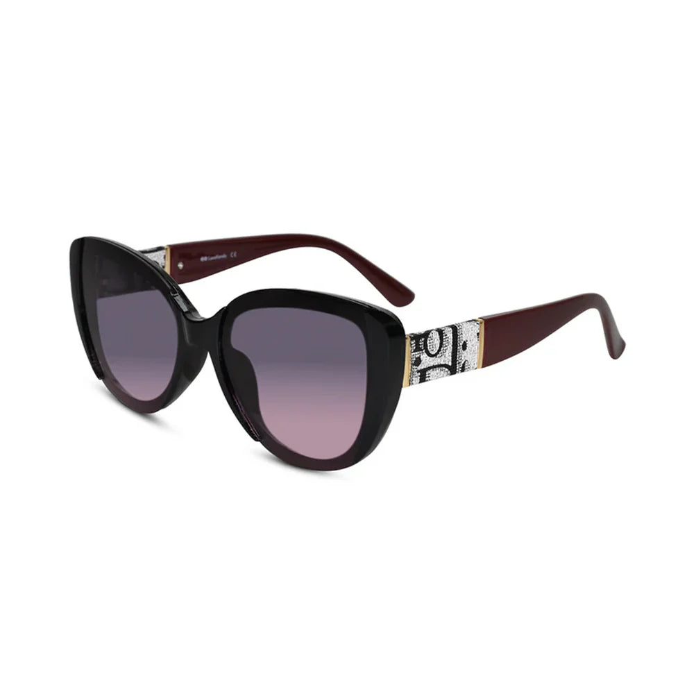 Brown Oversize Cat eye  Sunglasses For Women