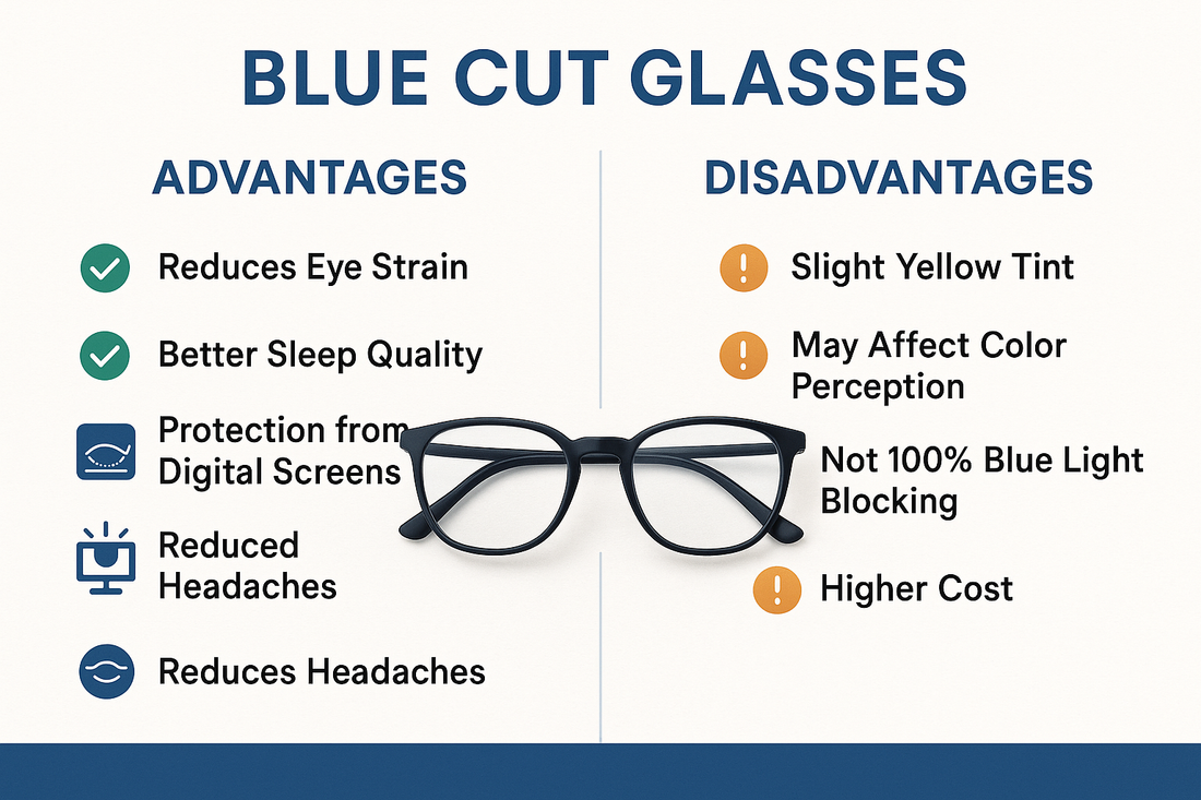 Advantages and Disadvantages of Blue Cut Glasses