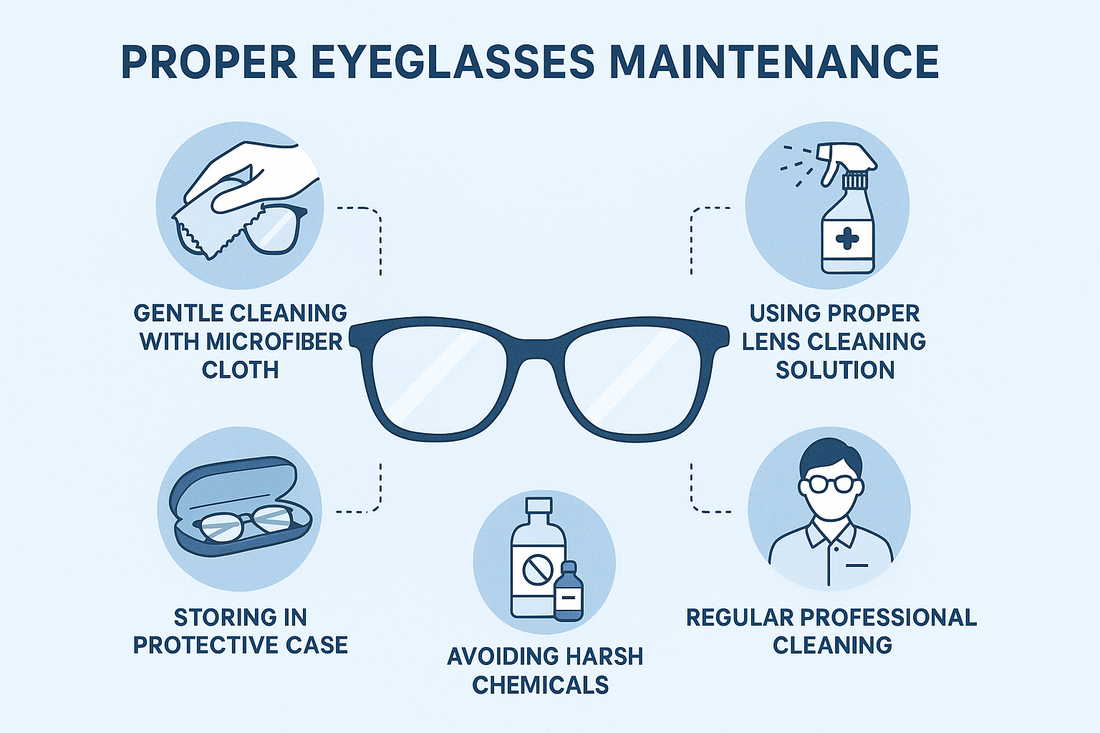 How to Maintain Eyeglasses