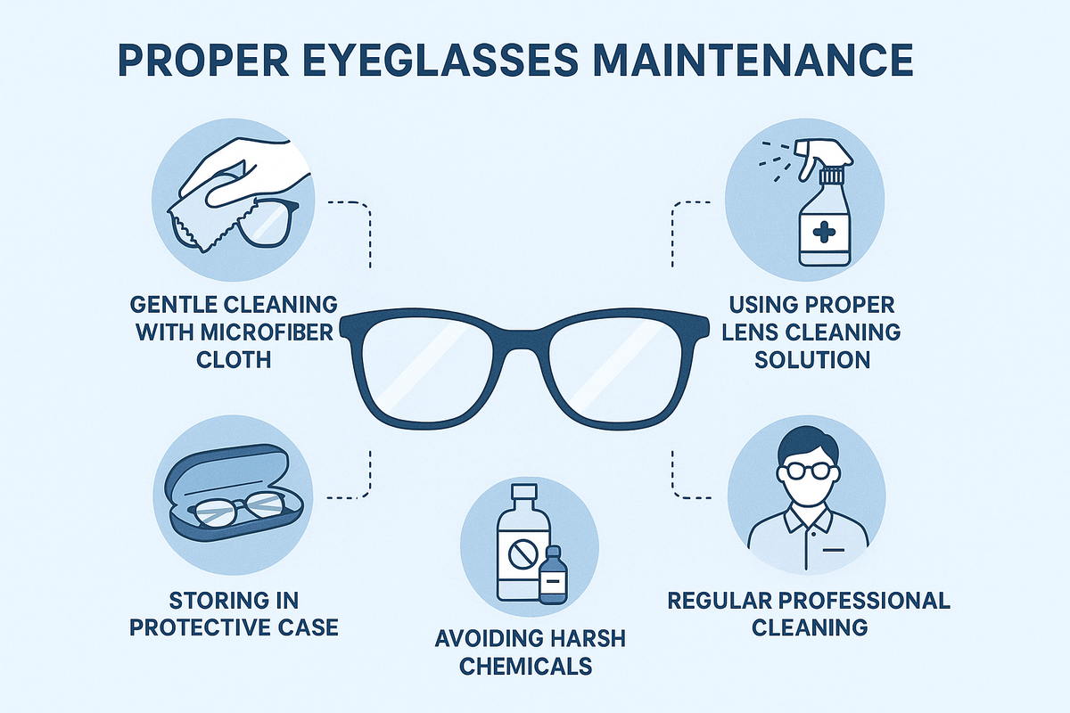 How to Maintain Eyeglasses