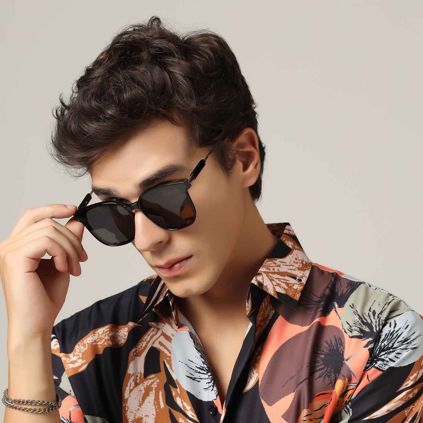 Luxury Brown Square Sunglasses For Women
