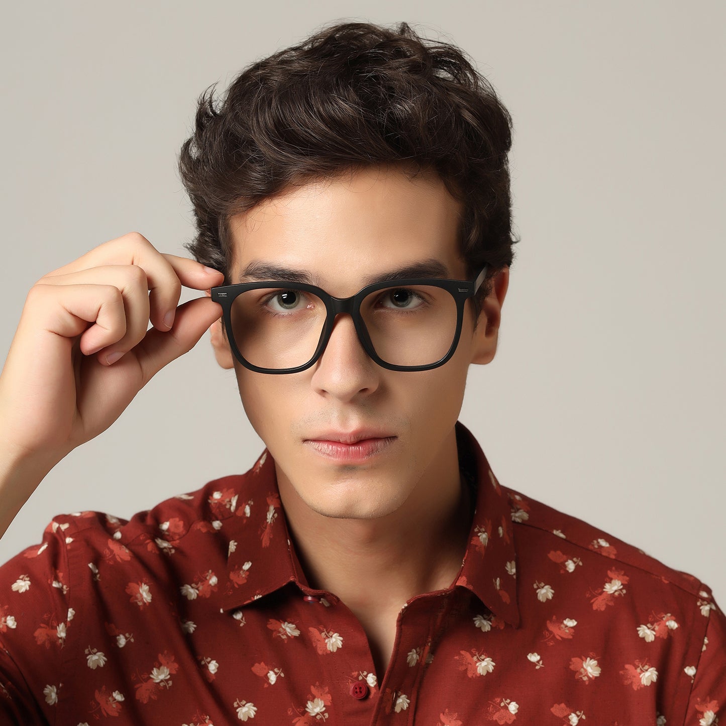 Black Rectangular Eyeglasses & Computer Glasses For Men & Women