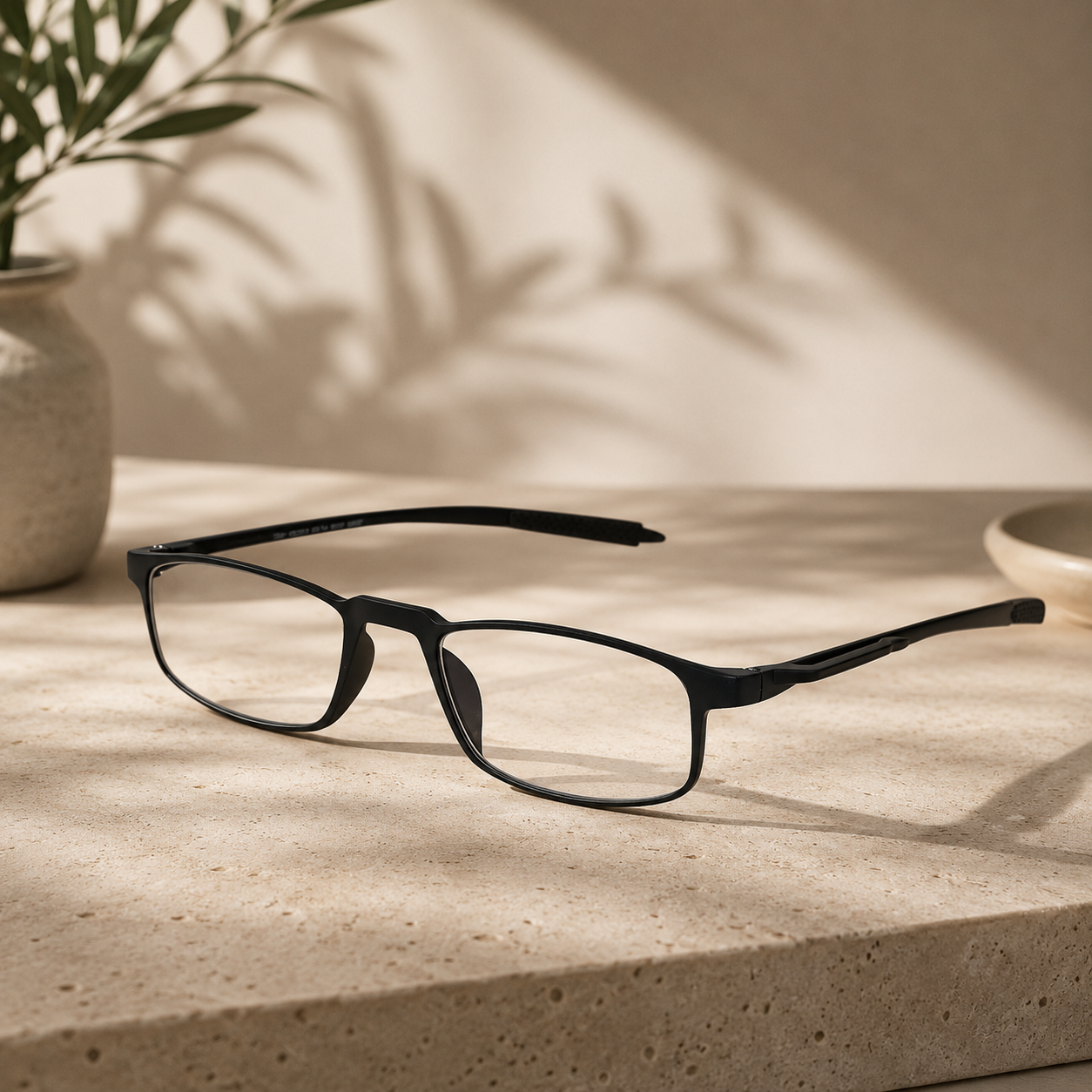 Matt Black Near Vision  Reading Glasses For Men & Women LKHE001-BLK