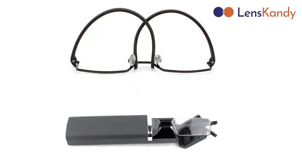 Readers Matte Black Half Rim Rectangle LKHE0010-BLK