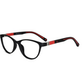 Black Red Cat eye Eyeglasses For Girls LKEK5032-RED