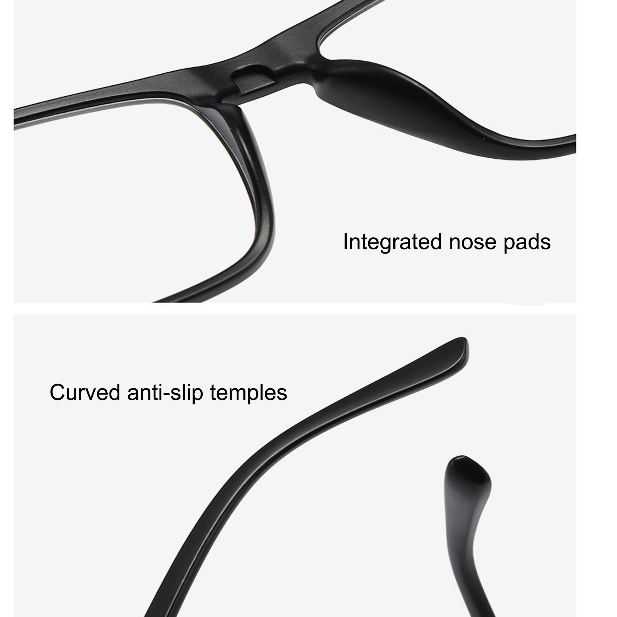 Black Clipon Eyeglasses sunglasses for Men & Women