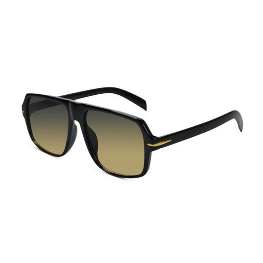 Stylish Rectangular Black Sunglasses for Men