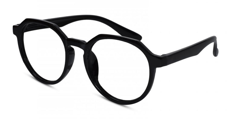 Hexagonal shape Black Color Eyeglasses for Kids