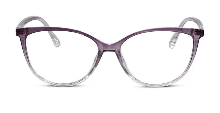 Crystal Purple Full Rim Cateye Eyeglasses