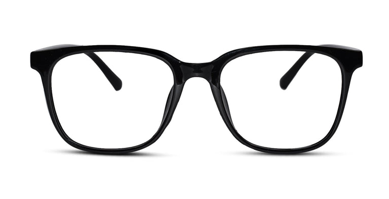 Rectangular Black Full rim eyeglasses for Men & Women